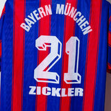 1995 Bayern Munich Home #21 Zickler ( L )