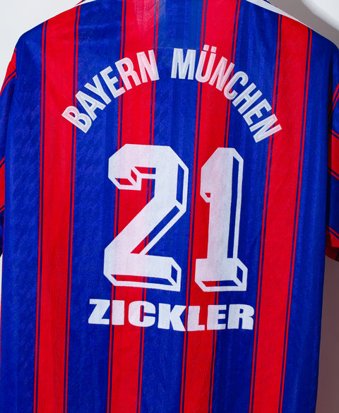 1995 Bayern Munich Home #21 Zickler ( L )