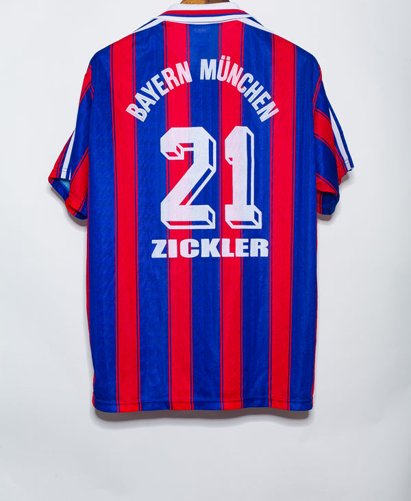 1995 Bayern Munich Home #21 Zickler ( L )