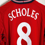 England 2002 Scholes Away Kit (L)