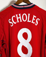 England 2002 Scholes Away Kit (L)