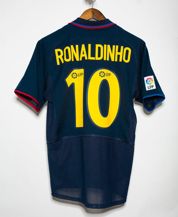 Barcelona 2002-03 Ronaldinho Away Kit (S)