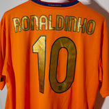2006 Barcelona Away #10 Ronaldinho ( XL )