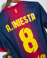 Barcelona 2012-13 Iniesta Home Kit BNWT (S)