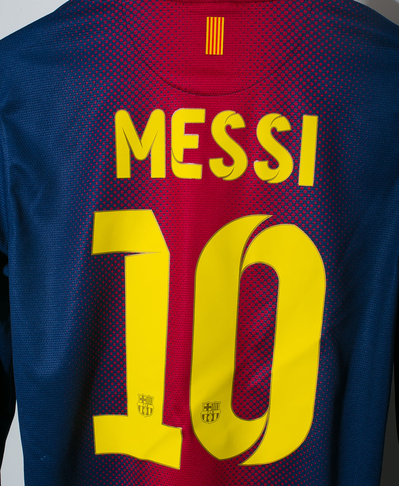 Barcelona 2012-13 Messi Long Sleeve Home Kit (S)