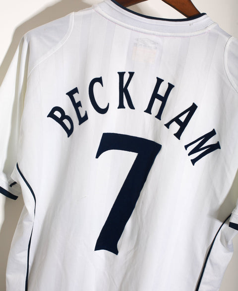 2002 England Home #7 David Beckham ( L )