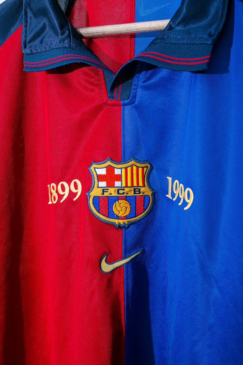 FC Barcelona 1999-00 Centenary Home Kit (L)