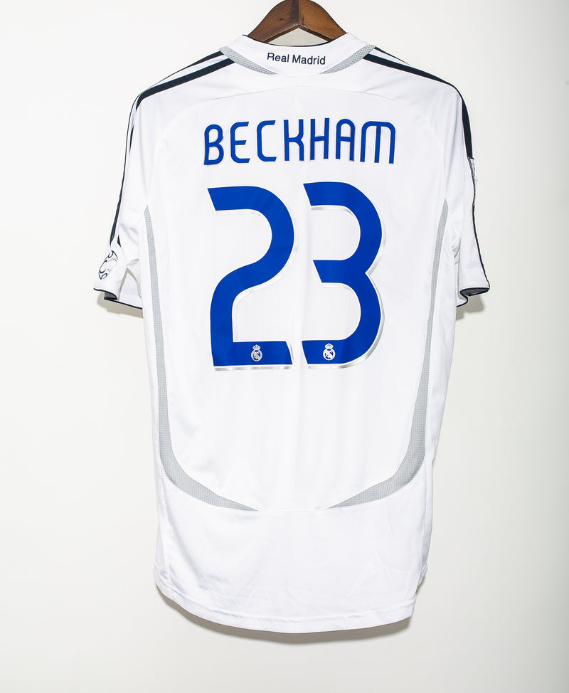 2006 - 2007 Real Madrid Home Beckham #23 ( M )
