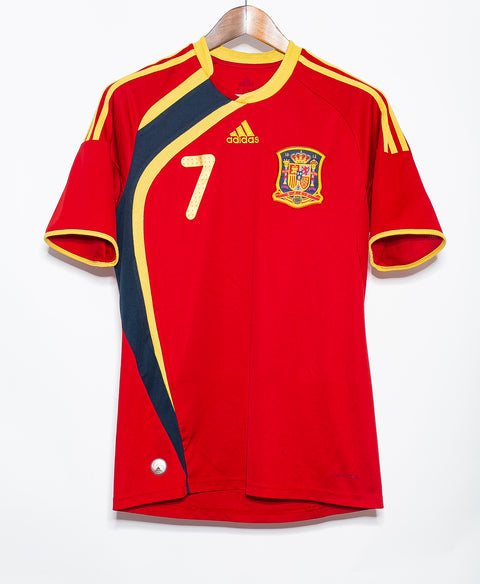 2008 Spain Home David Villa #7 ( M )