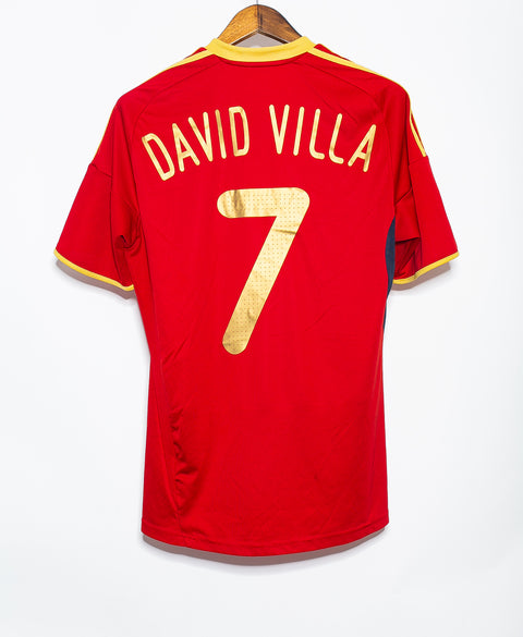 2008 Spain Home David Villa #7 ( M )