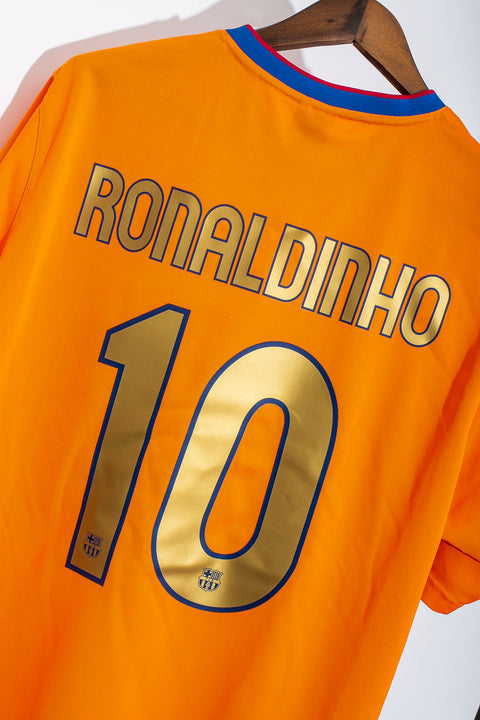 FC Barcelona 2007-07 Ronaldinho Away Kit (2XL)