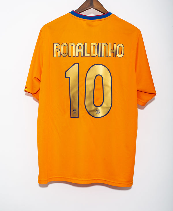 FC Barcelona 2007-07 Ronaldinho Away Kit (2XL)