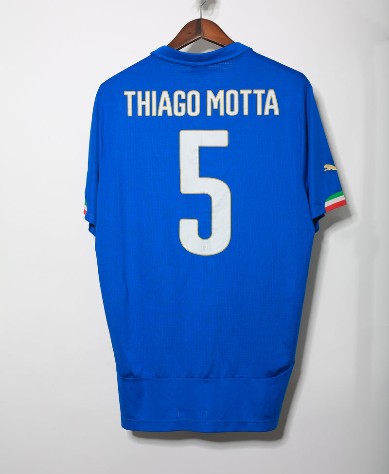 Italy 2014 World Cup Thiago Motta Home Kit (XL)