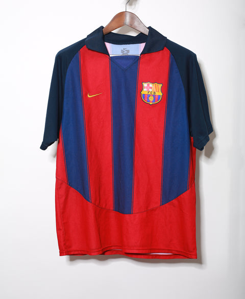 Barcelona 2003-04 Ronaldinho Home Kit (L)