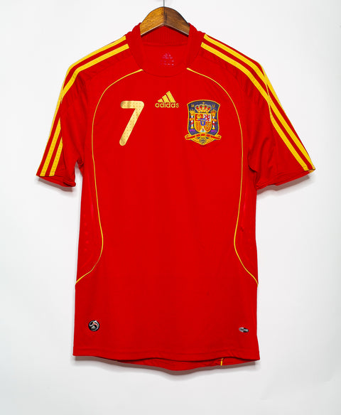 2008 Spain Home #7 David Villa ( M )