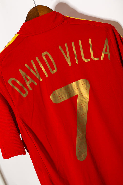 2008 Spain Home #7 David Villa ( M )