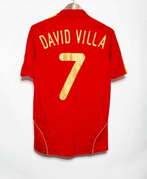 2008 Spain Home #7 David Villa ( M )