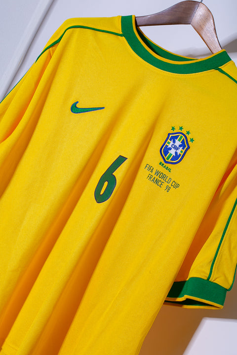 1998 Brazil Home #6 Roberto Carlos ( L )