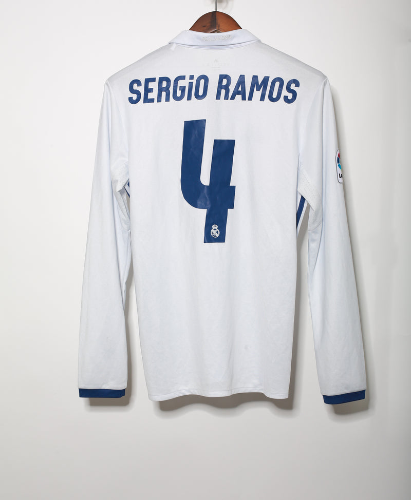 Real Madrid 2016-17 Sergio Ramos LS Home Kit (S)