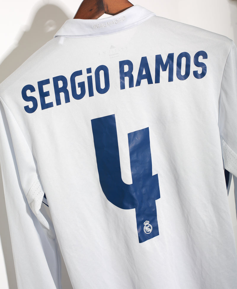 Real Madrid 2016-17 Sergio Ramos LS Home Kit (S)