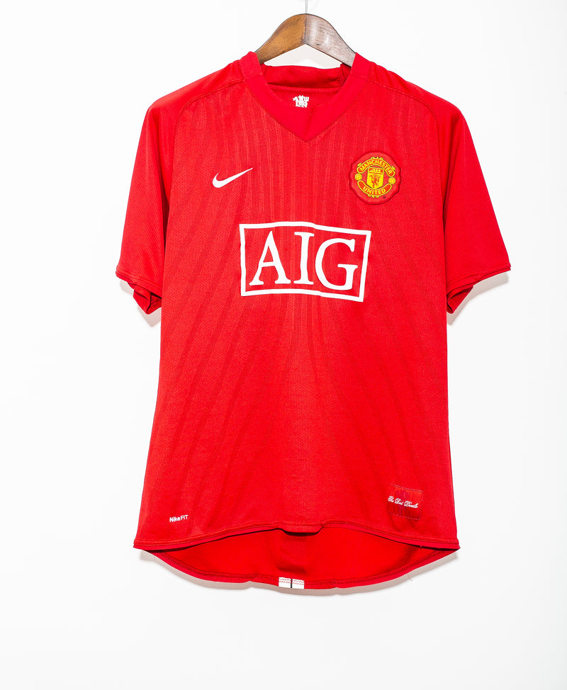 Manchester United 2007-08 Vidic Home Kit (XL)