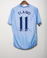 2007 - 2008 Manchester City Home Kit #11 Elano ( M )