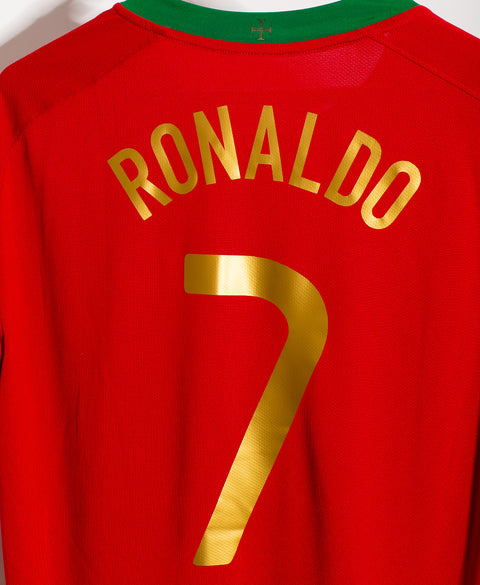 2008 Portugal Home #7 Ronaldo ( XL )