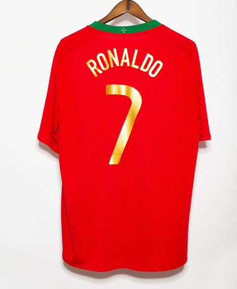 2008 Portugal Home #7 Ronaldo ( XL )