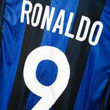 Inter Milan 2000-01 Ronaldo Long Sleeve Home Kit (L)