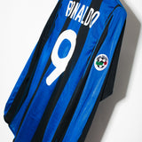 Inter Milan 2000-01 Ronaldo Long Sleeve Home Kit (L)