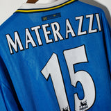 Everton 1998-99 Materazzi Long Sleeve Home Kit (L)