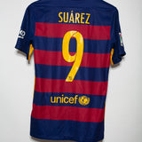 Barcelona 2015-16 Suarez Home Kit (S)