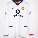 Manchester United 2002-03 Beckham Long Sleeve Away Kit (M)