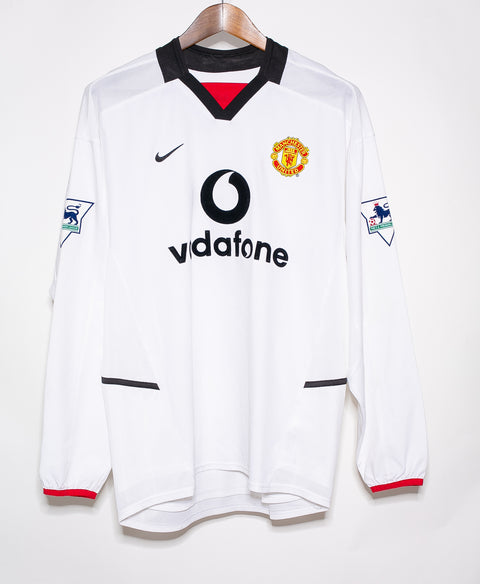 Manchester United 2002-03 Beckham Long Sleeve Away Kit (M)