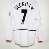 Manchester United 2002-03 Beckham Long Sleeve Away Kit (M)