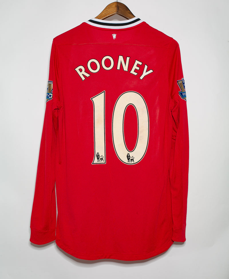 Manchester United 2011-12 Rooney Long Sleeve Home Kit (L)