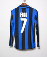 Inter Milan Long Sleeve #7 Figo ( S )