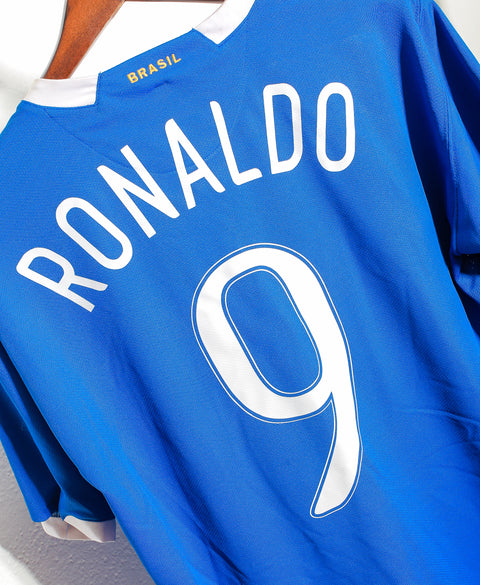 2006 Brazil Away #9 Ronaldo  ( XL )