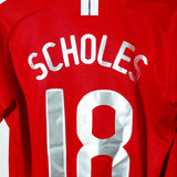 Manchester United 2007-08 Scholes Home Kit (L)