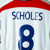 England 2003 Scholes Home Kit (L)