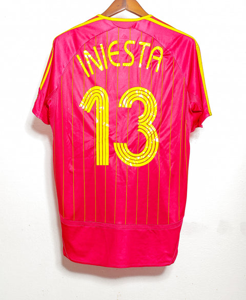 2006 Spain Home #13 Iniesta ( M )