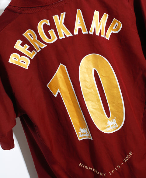 2005 - 2006 Arsenal Home #10 Bergkamp ( M )