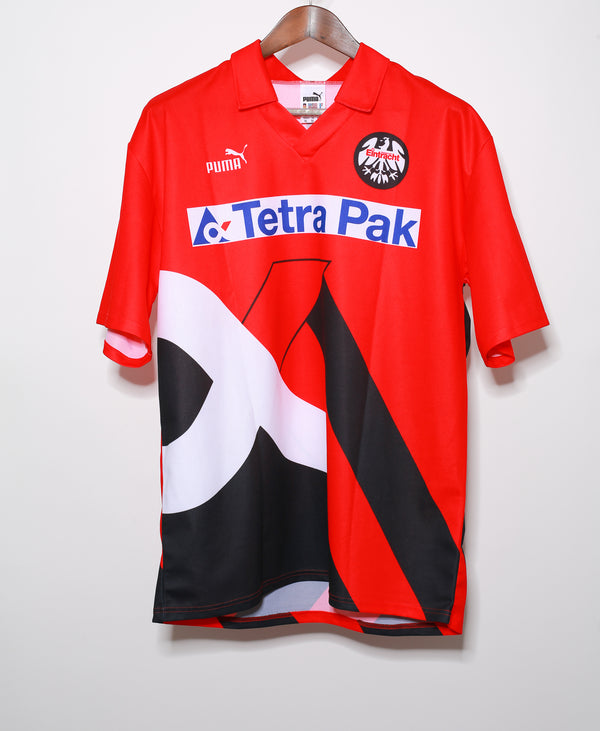 1993 - 1995 Eintracht Frankfurt Home Kit Signed ( XL )