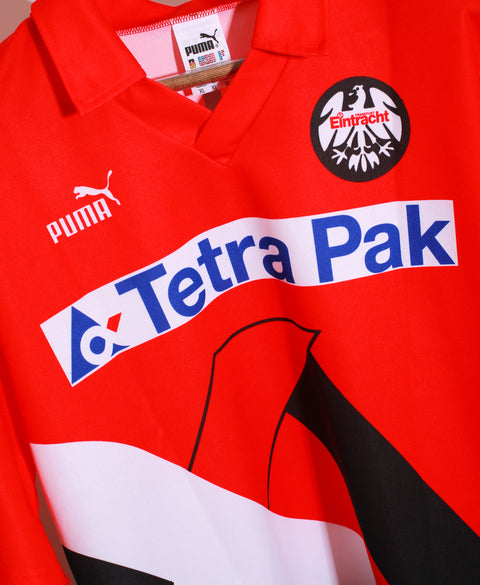 1993 - 1995 Eintracht Frankfurt Home Kit Signed ( XL )