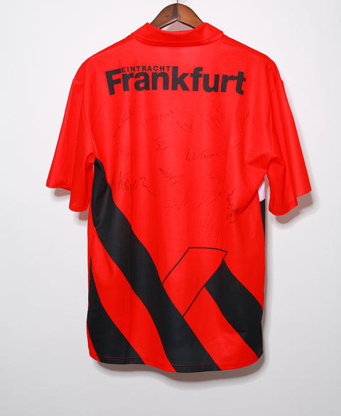 1993 - 1995 Eintracht Frankfurt Home Kit Signed ( XL )