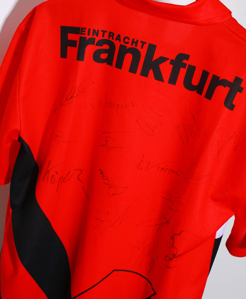 1993 - 1995 Eintracht Frankfurt Home Kit Signed ( XL )