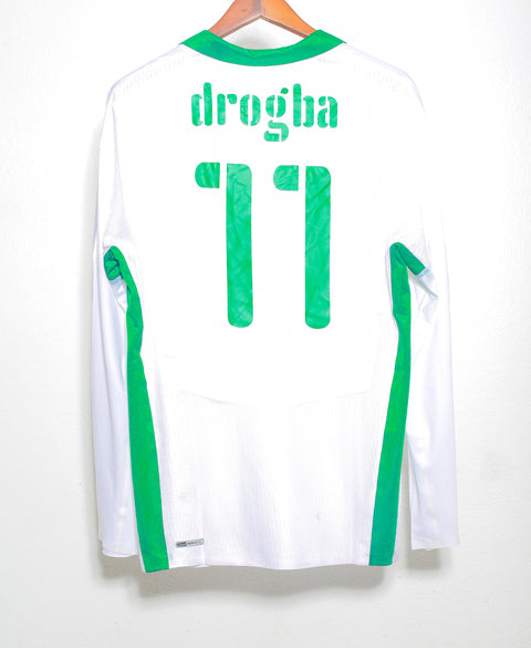 2008 Ivory Coast Away Long Sleeve BNWT #11 Drogba ( XL )