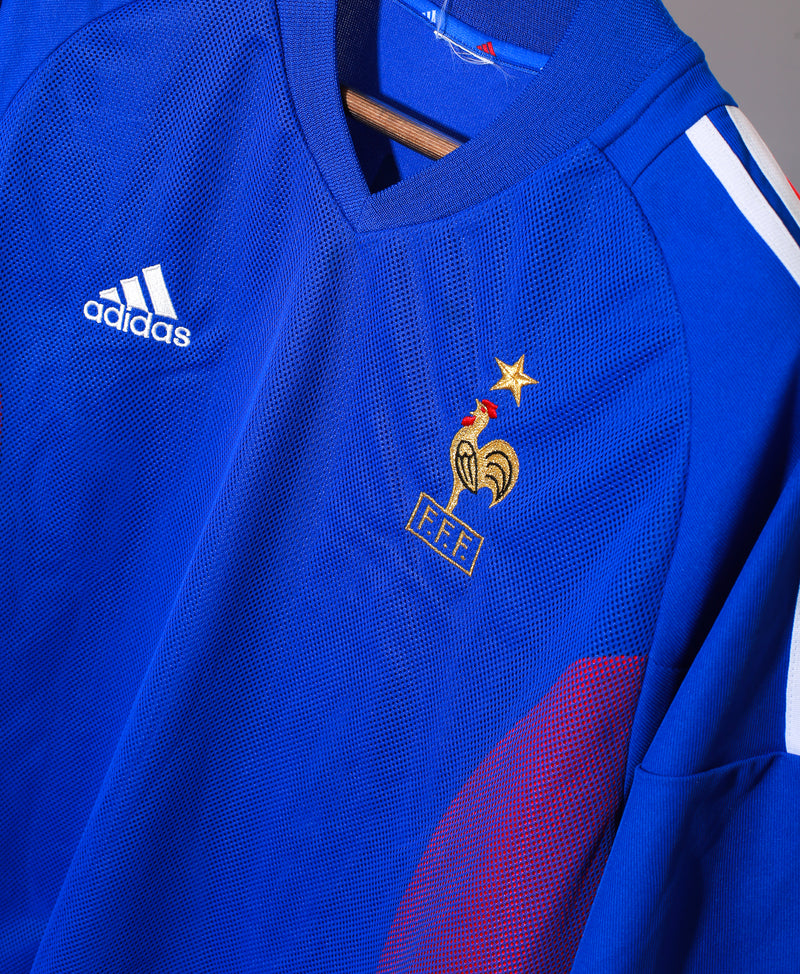 France 2002 World Cup Zidane Home Kit (L)