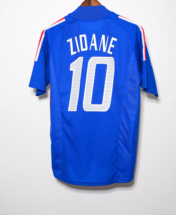 FRANCE 2002 ZIDANE 10 WORLD CUP HOME SHIRT (Excellent) XL – Foot