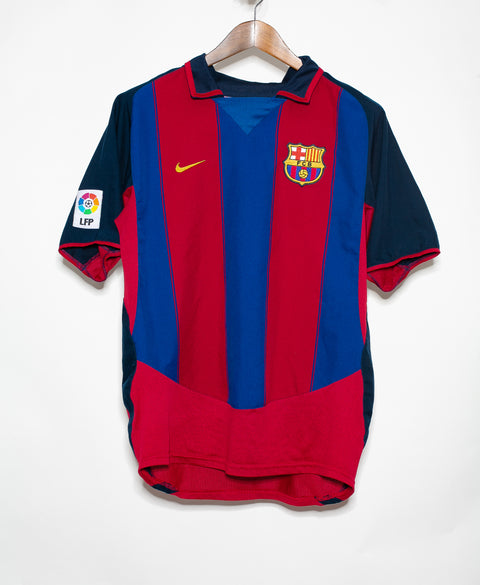 Barcelona 2003-04 Ronaldinho Home Kit (M)